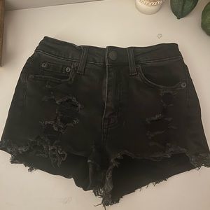 black aeropostale jean shorts